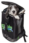 Touchdog Ultimate-Travel Airline Approved Backpack Carrying Water Resistant Pet Carrier - Black - 1 of 6