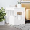 furniture dog crate white full view