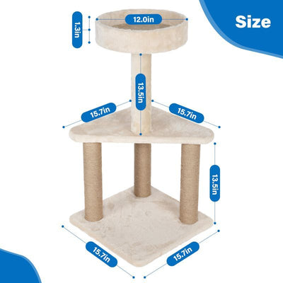 Cat Furniture 2-Tier Cute Small Cat Tree for Indoor13 of 14