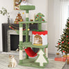 Cute Christmas Cat Tree with Sisal Scratching Posts and Gift Box Shaped Condo - 3 of 11