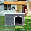 Small Wooden Outdoor Dog House rain protection