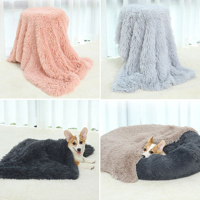 Dog Bed And Extra Matching Cover Sheet Dog Crate Pad Ultra Soft Dog Bed Mat Washable Pet Kennel Bed With Non-Slip Bottom Fluffy Plush Sleeping Mat For Large Medium Small Dogs - Sm to 2XL- 15 of 18