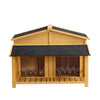 Wooden Outdoor and Indoor Dog House overhead view