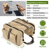 Pet Dog Backpack Hound Hiking Camping Saddle Bag Cotton Canvas For Medium Large Dog - 2 of 11