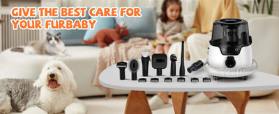 Dog Grooming Kit Low Noise Wholesale Pet Hair Vacuum Cleaner Dog Dryer Removal Brush with 6 Pet Grooming Tools - 20 of 20