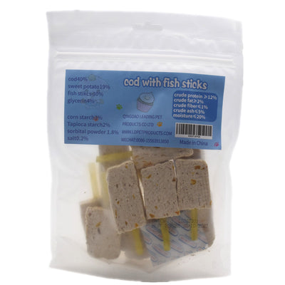 Dog Treats Cod With Fish Sticks Pet Natural Chew Treats Best Twists for Training Small Medium Large Dogs, 8 oz2 of 6