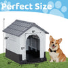 26 inch Plastic Dog House, Indoor Outdoor Doghouse 4 of 13