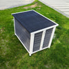 40.55" Wooden Folding Dog House, overhead view