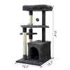 Double Level Cat Tree Stand House dimensions