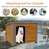 Dog House Outdoor & Indoor Wooden Dog Kennel for Winter weatherproof