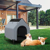 Pet House with Ventilated Windows for Indoor & Outdoor view with dogs