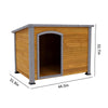 Dog House Outdoor & Indoor Wooden Dog Kennel for Winter dimensions