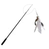 Funny cat stick 1.8m super long carbon fiber fishing rod scratch resistant feather cat toy - 2 of 4