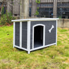 Large Wooden Dog House, Outdoor Waterproof Dog Cage angle view