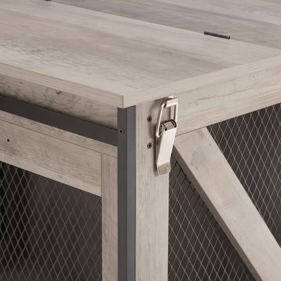 furniture dog crate closure view