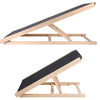 Foldable Wooden Dog Ramp for High Beds Non Slip Heights Adjustable Pet Cat Ramp for Couch Car SUV - 3 of 11