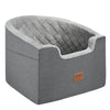 VEVOR Dog Booster Car Seat Pet Car Seat for Small Medium Dog up to 55 lbs. Gray