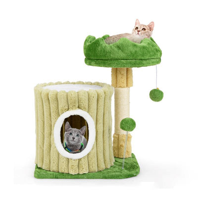 Cat Tree with Sisal Claw Scratcher for Indoor Cats Activity - 1 of 12
