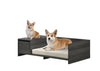 Esme Ash Gray 47" Wide Modern Comfy Pet Bed with Cushion and Side Storage Compartment - 2 of 5