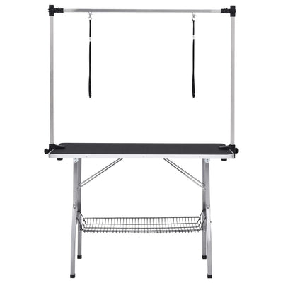 Adjustable Dog Grooming Table with 2 Loops and Basket - 1 of 11