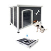 40.55" Wooden Folding Dog House, door opening