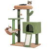 Cactus Cat Tree Cat Tower with Sisal Covered Scratching Post and Cozy Condo Cat Climbing Stand with Plush Perch &Soft Hammock for Indoor Cats - 10 of 10