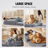 VEVOR Human Dog Bed 72 x48x10in Large Human Size Dog Bed Washable PV Velvet Grey - 6 of 7