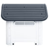 Dog House Gray 23.2"x29.5"x26" Polypropylene Side view