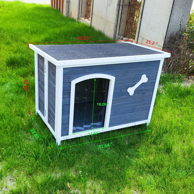 40.55" Wooden Folding Dog House, dimensions