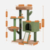 Cactus Cat Tree Cat Tower with Sisal Covered Scratching Post and Cozy Condo Cat Climbing Stand with Plush Perch &Soft Hammock for Indoor Cats - 2 of 10