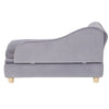 VEVOR Pet Sofa, Dog Couch for Medium-Sized Dogs and Cats, Soft Velvety Dog Sofa Bed, 81 lbs. Loading Cat Sofa, Grey - 7 of 7