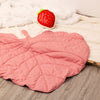 Dog Blanket Decor 3D Leaves Shaped Pet Blanket Cushion Household Dog Bed Cat Bed Pet Blanket Warm Soft Plush Blankets for Dog Blankets and Cat Blanket, Couch, Sofa ( 47x43 inches, Pink) - 8 of 8