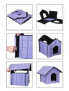 Pet Life 'Collapsi-Pad' Folding Lightweight Travel Pet House Shown in section