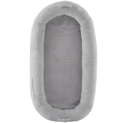 VEVOR Human Dog Bed 68x35x10in Large Human Size Dog Bed Washable Faux Rabbit Fur Grey - 7 of 7