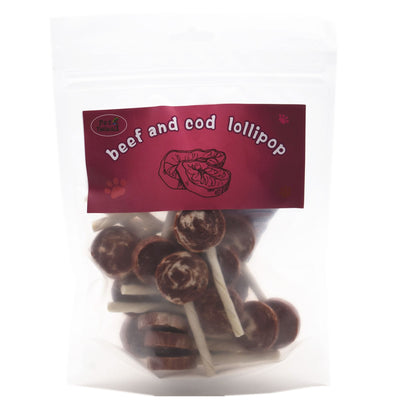 Cod And Beef Lollipop Dog Food, Pet Treats Cod And Beef Pet Food ,Organic Pet Snacks Dog Chews Deodorizing Clean Teeth, Dog Training Snacks, 8oz1 of 4