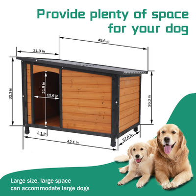 46" Dog House Outdoor & Indoor dimensions