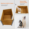 Dog House Outdoor & Indoor Wooden Dog Kennel for Winter interior view