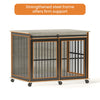 Furniture dog crate sliding iron door dog crate with mat. (Grey,43.7''W x 30''D x 33.7''H) - 17 of 19