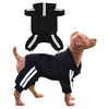 Casual Pet Dog Striped Hoodie Sweatpants Suits - XS to XXL