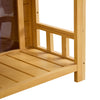 Wooden Outdoor and Indoor Dog House porch side