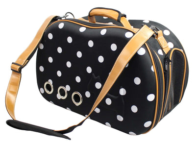 Fashion Dotted Venta-Shell Perforated Collapsible Military Grade Designer Pet Carrier - 1 of 2