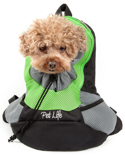 On-The-Go Supreme Travel Bark-Pack Backpack Pet Carrier - Green and Black - 2 of 7
