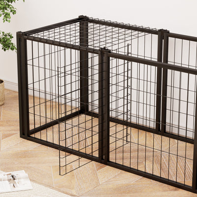 Dog Crate 47.2" Dog Kennel for Small Medium Dogs, Puppy Dog Playpen with Top, Pet Cage, Indoor, Black.47.2"L x 22"W x 24"H. - 9 of 15