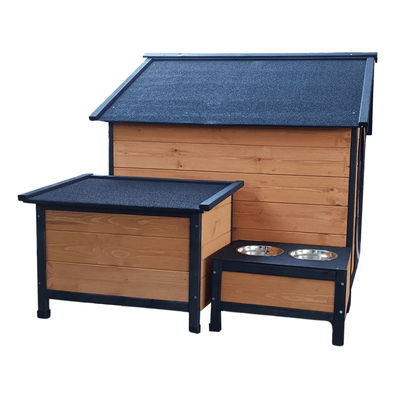 Strong Dog House for Playground two bowls