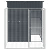 Dog House with Run Anthracite 65"x98.8"x71.3 front view