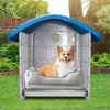 28 inch Raised Plastic Dog House elevated pedestal