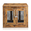 Furniture Dog Crate with Tray for Small Dogs closed door view