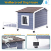 Large Wooden Dog House Indoor Outdoor side view