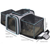 Expandable Pet Carrier Airline Approved Cat Dog Carrier Cat Collapsible Soft Carrier Bag with Removable Fleece Pad Pockets - 4 of 16