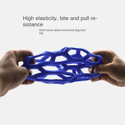 Dog toy hollow ball bite-resistant elastic rubber ball bell pet toy; Jingle Bell Toy Ball - 4 of 5